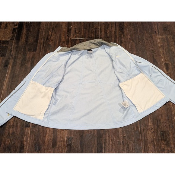 Nike Jacket Womens Medium Light Blue Sphere Dry Full Zip Running Training Track - Picture 6 of 12